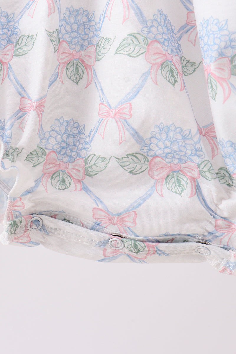 Blue Floral Bubble